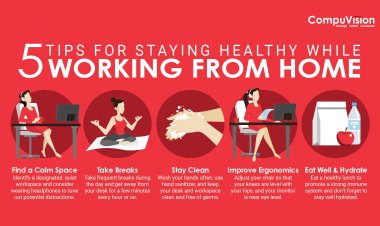 12 Tips to Stay Healthy While Working From Home