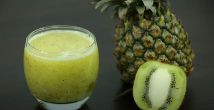 Home  Made Kiwi Pineapple Juice