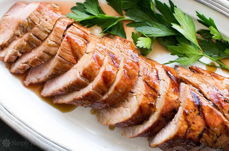 Grilled Pork Tenderloin with Orange Marmalade Glaze